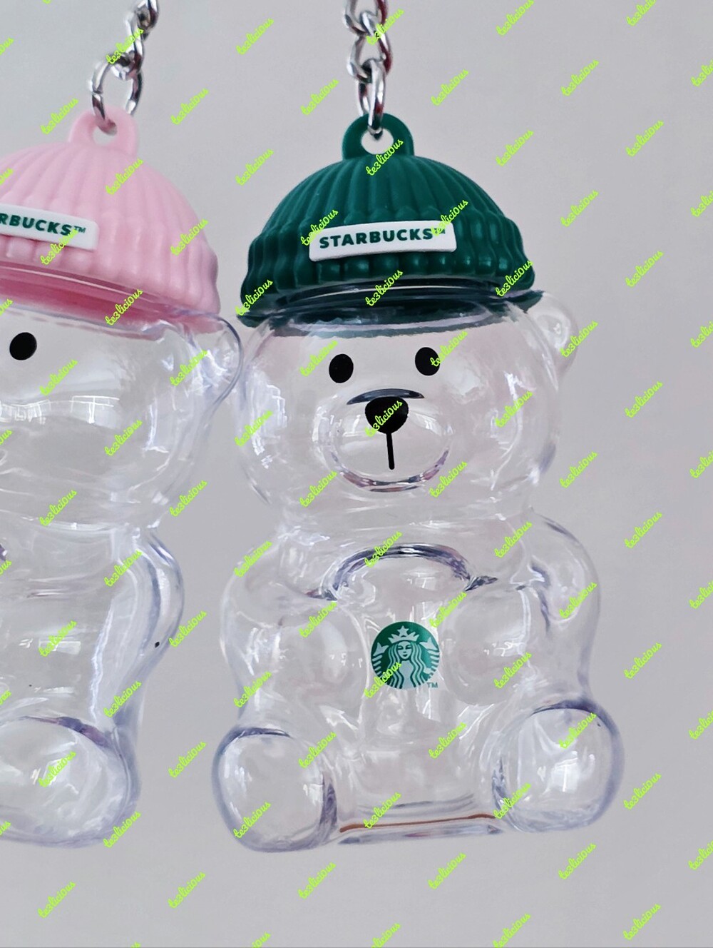 STARBUCKS KOREA 2026 BEARISTA BEAR COLD CUP MINIATURE KEYCHAIN SET - Picture 4 of 9
